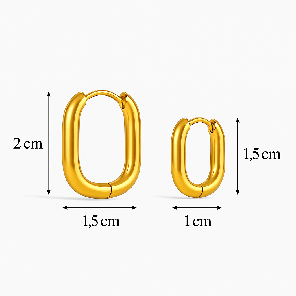 Piazze gold hoops