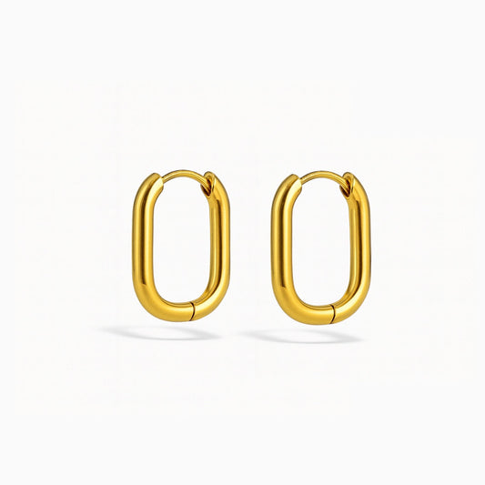 Piazze gold hoops